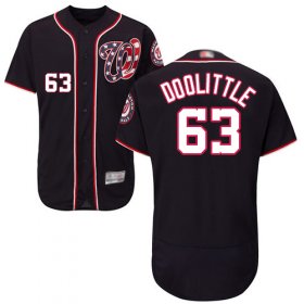 Wholesale Cheap Nationals #63 Sean Doolittle Navy Blue Flexbase Authentic Collection Stitched MLB Jersey