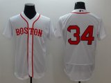 Wholesale Cheap Red Sox #34 David Ortiz White Flexbase Authentic Collection Alternate Home Stitched MLB Jersey