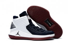 Wholesale Cheap Air Jordan 32 XXXII Shoes White/Deep Blue-Red