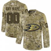 Wholesale Cheap Men's Adidas Ducks Personalized Camo Authentic NHL Jersey