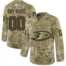 Wholesale Cheap Men\'s Adidas Ducks Personalized Camo Authentic NHL Jersey