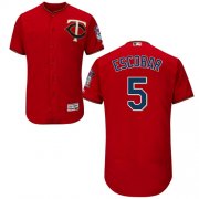 Wholesale Cheap Twins #5 Eduardo Escobar Red Flexbase Authentic Collection Stitched MLB Jersey