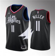 Wholesale Cheap Men's Los Angeles Clippers #11 Jordan Miller Black 2023 Draft Statement Edition Stitched Jersey