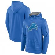 Wholesale Cheap Men's Detroit Lions Blue On The Ball Pullover Hoodie