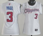 Wholesale Cheap Los Angeles Clippers #3 Chris Paul White Womens Jersey