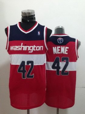 Wholesale Cheap Washington Wizards #42 Nene Hilario Red Swingman Jersey