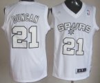 Wholesale Cheap San Antonio Spurs #21 Tim Duncan Revolution 30 Swingman White Big Color Jersey