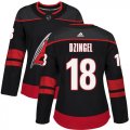 Wholesale Cheap Adidas Hurricanes #18 Ryan Dzingel Black Alternate Authentic Women's Stitched NHL Jersey