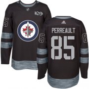 Wholesale Cheap Adidas Jets #85 Mathieu Perreault Black 1917-2017 100th Anniversary Stitched NHL Jersey