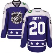 Wholesale Cheap Wild #20 Ryan Suter Purple 2017 All-Star Central Division Women's Stitched NHL Jersey