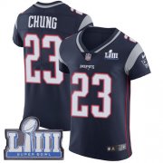 Wholesale Cheap Nike Patriots #23 Patrick Chung Navy Blue Team Color Super Bowl LIII Bound Men's Stitched NFL Vapor Untouchable Elite Jersey