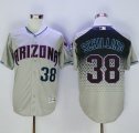 Wholesale Cheap Diamondbacks #38 Curt Schilling Gray/Capri New Cool Base Stitched MLB Jersey