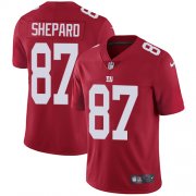 Wholesale Cheap Nike Giants #87 Sterling Shepard Red Alternate Youth Stitched NFL Vapor Untouchable Limited Jersey