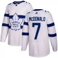 Wholesale Cheap Adidas Maple Leafs #7 Lanny McDonald White Authentic 2018 Stadium Series Stitched NHL Jersey