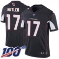 Wholesale Cheap Nike Cardinals #17 Hakeem Butler Black Alternate Men's Stitched NFL 100th Season Vapor Limited Jersey