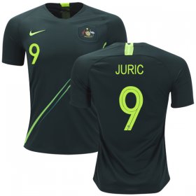 Wholesale Cheap Australia #9 Juric Away Soccer Country Jersey