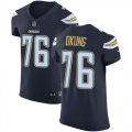 Wholesale Cheap Nike Chargers #76 Russell Okung Navy Blue Team Color Men's Stitched NFL Vapor Untouchable Elite Jersey