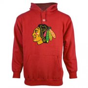 Wholesale Cheap Chicago Blackhawks Old Time Hockey Big Logo with Crest Pullover Hoodie Red