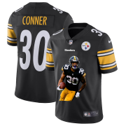 Wholesale Cheap Pittsburgh Steelers #30 James Conner Men's Nike Player Signature Moves Vapor Limited NFL Jersey Black