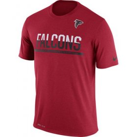Wholesale Cheap Men\'s Atlanta Falcons Nike Practice Legend Performance T-Shirt Red