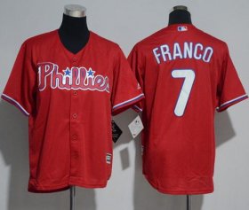 Wholesale Cheap Phillies #7 Maikel Franco Red Cool Base Stitched Youth MLB Jersey