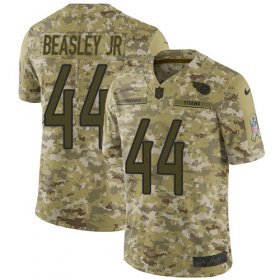 Wholesale Cheap Nike Titans #44 Vic Beasley Jr Camo Youth Stitched NFL Limited 2018 Salute To Service Jersey