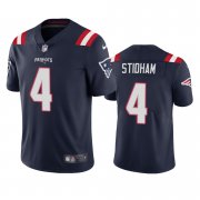 Wholesale Cheap New England Patriots #4 Jarrett Stidham Men's Nike Navy 2020 Vapor Limited Jersey