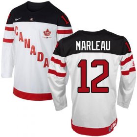Wholesale Cheap Olympic CA. #12 Patrick Marleau White 100th Anniversary Stitched NHL Jersey