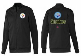 Wholesale Cheap NFL Pittsburgh Steelers Victory Jacket Black_1