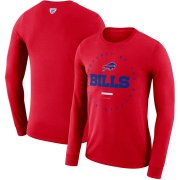 Wholesale Cheap Buffalo Bills Nike Property Of Sideline Performance Long Sleeve T-Shirt Red
