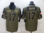 Wholesale Cheap Men's Green Bay Packers #17 Davante Adams Nike Olive 2021 Salute To Service Limited Player Jersey