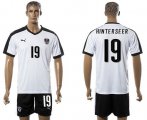 Wholesale Cheap Austria #19 Hinterseer White Away Soccer Country Jersey