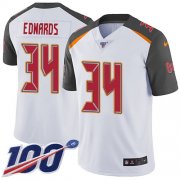 Wholesale Cheap Nike Buccaneers #34 Mike Edwards White Youth Stitched NFL 100th Season Vapor Untouchable Limited Jersey