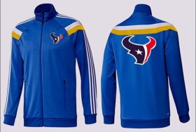 Wholesale Cheap NFL Houston Texans Team Logo Jacket Blue_3