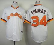 Wholesale Cheap Padres #34 Rollie Fingers White 1984 Turn Back The Clock Stitched MLB Jersey