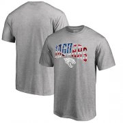Wholesale Cheap Men's Jacksonville Jaguars Pro Line by Fanatics Branded Heathered Gray Banner Wave T-Shirt