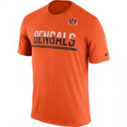 Wholesale Cheap Men's Cincinnati Bengals Nike Practice Legend Performance T-Shirt Orange