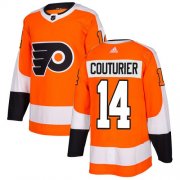 Wholesale Cheap Adidas Flyers #14 Sean Couturier Orange Home Authentic Stitched NHL Jersey