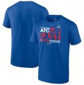Cheap Men's Buffalo Bills Royal 2023 AFC East Division Champions Conquer T-Shirt