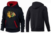 Wholesale Cheap Chicago Blackhawks Pullover Hoodie Black & Red