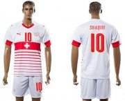 Wholesale Cheap Switzerland #10 Shaqiri Away Soccer Country Jersey