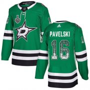 Wholesale Cheap Adidas Stars #16 Joe Pavelski Green Home Authentic Drift Fashion 2020 Stanley Cup Final Stitched NHL Jersey