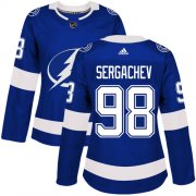 Wholesale Cheap Adidas Lightning #98 Mikhail Sergachev Blue Home Authentic Women's Stitched NHL Jersey