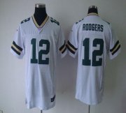Wholesale Cheap Nike Packers #12 Aaron Rodgers White Men's Stitched NFL Elite Jersey