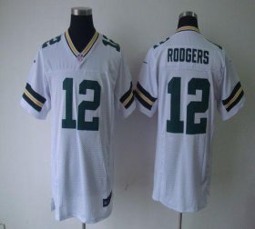 Wholesale Cheap Nike Packers #12 Aaron Rodgers White Men\'s Stitched NFL Elite Jersey