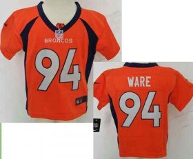 Wholesale Cheap Toddler Nike Broncos #94 DeMarcus Ware Orange Team Color Stitched NFL Elite Jersey