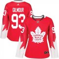 Wholesale Cheap Adidas Maple Leafs #93 Doug Gilmour Red Team Canada Authentic Women's Stitched NHL Jersey