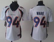 Wholesale Cheap Nike Broncos #94 DeMarcus Ware White Women's Stitched NFL New Elite Jersey