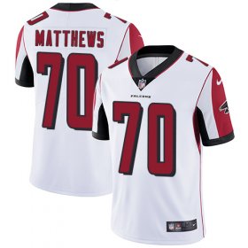 Wholesale Cheap Nike Falcons #70 Jake Matthews White Men\'s Stitched NFL Vapor Untouchable Limited Jersey