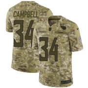 Wholesale Cheap Nike Titans #34 Earl Campbell Camo Men's Stitched NFL Limited 2018 Salute To Service Jersey